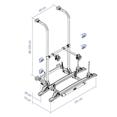 THULE Elite G2 Standard, bakmontert sykkelholder.