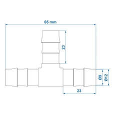 ProPlus T Skjøt for vannslange, 12mm. 2 stk.