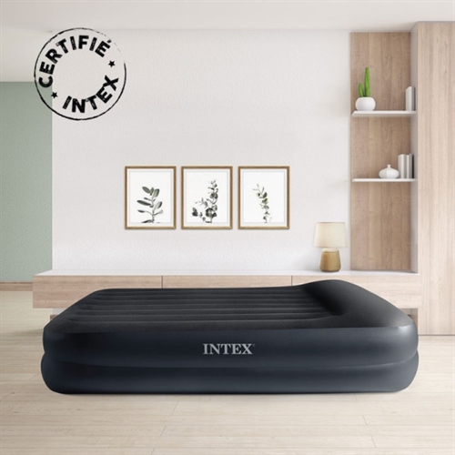 INTEX Rising Comfort luftmadrass, dobbel med pumpe