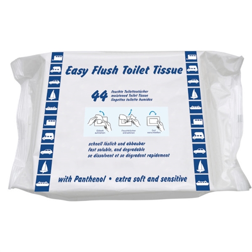 Yachticon Easy Flush Fuktig toalettpapir, 44 stk