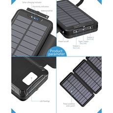 Solenergibank 26 800 mAh