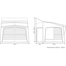 Outdoor Revolution Esprit Pro X 350 M Reiseluftfortelt