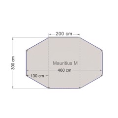 REIMO Mauritius M Solseil, 460 x 300  cm 