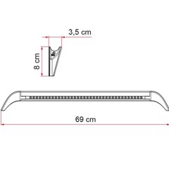 FIAMMA Awning Light Gutter