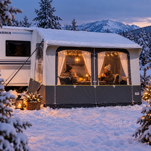 Vinterfortelt til campingvogn