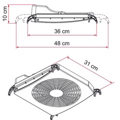 FIAMMA Turbo Kit til tagluger