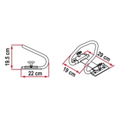 FIAMMA MotoWheel Chock Baghjul