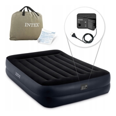 INTEX Rising Comfort luftmadrass, Dobbel med pumpe