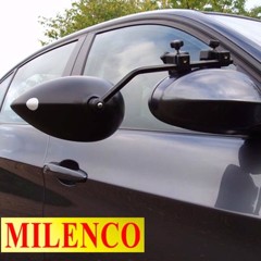 MILENCO Aero Speil, Lang arm, Konvekst, 2 stk.