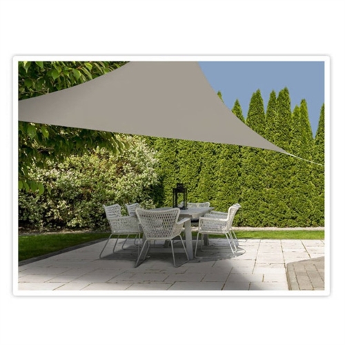 PROGarden solskjerm, Trekant 3,6 x 3,6 x 3,6 m., Sand.