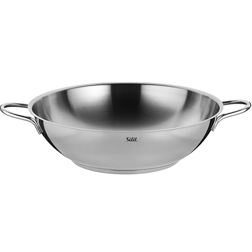 SILIT Wok-gryte i rustfritt stål, 32 cm