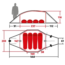 Wechsel Precursor Dome Telt, Groundsheet Ekstra teltbunn