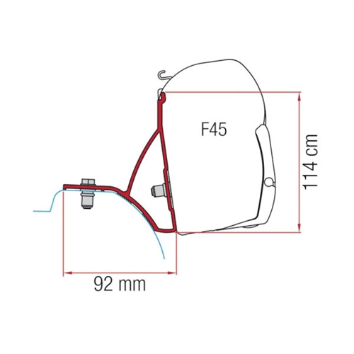 F45-brakett for Trafic, Vivaro, Primastar og Talento